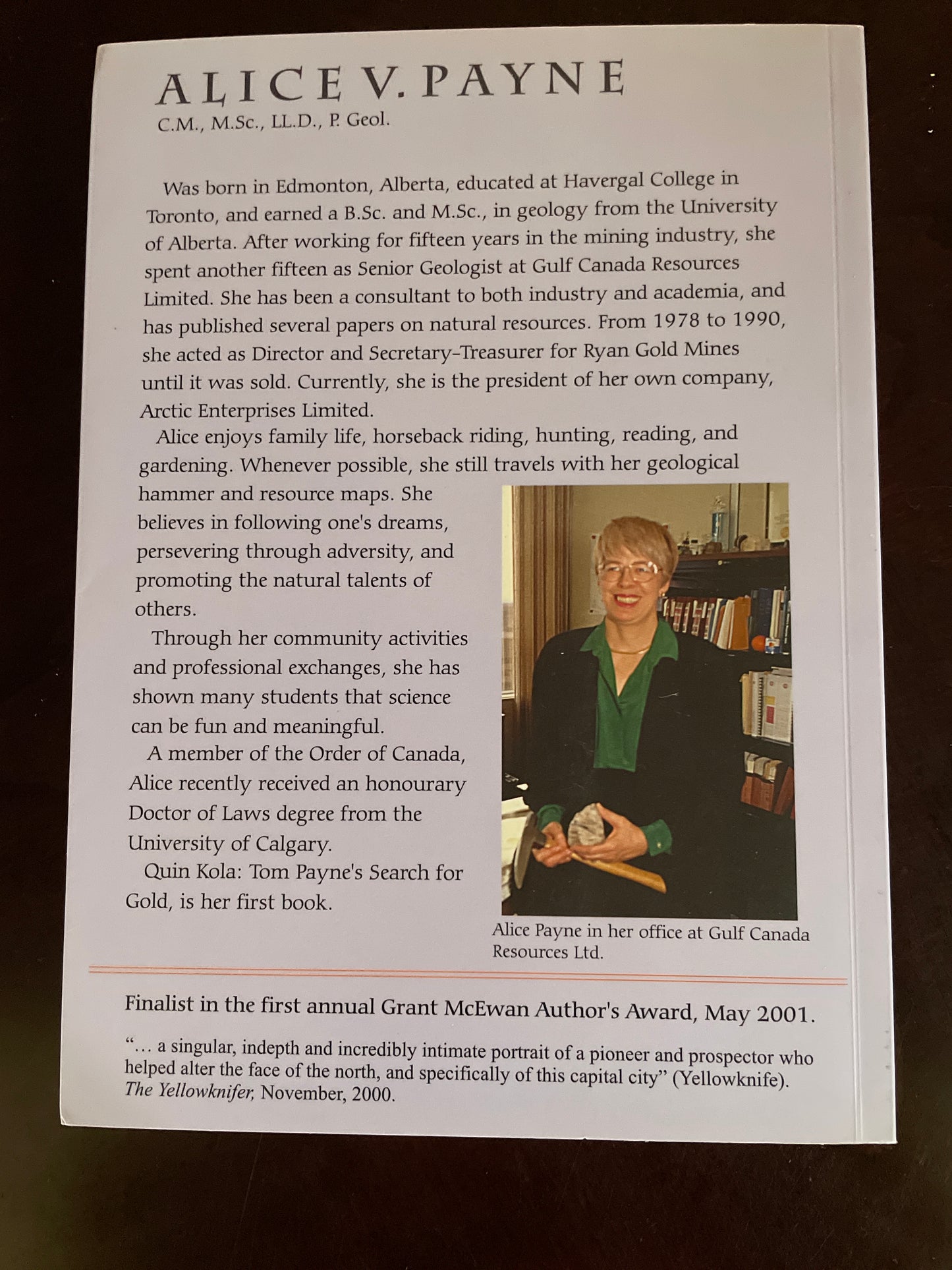 Quin Kola : Tom Payne's Search for Gold - Payne, Alice V.