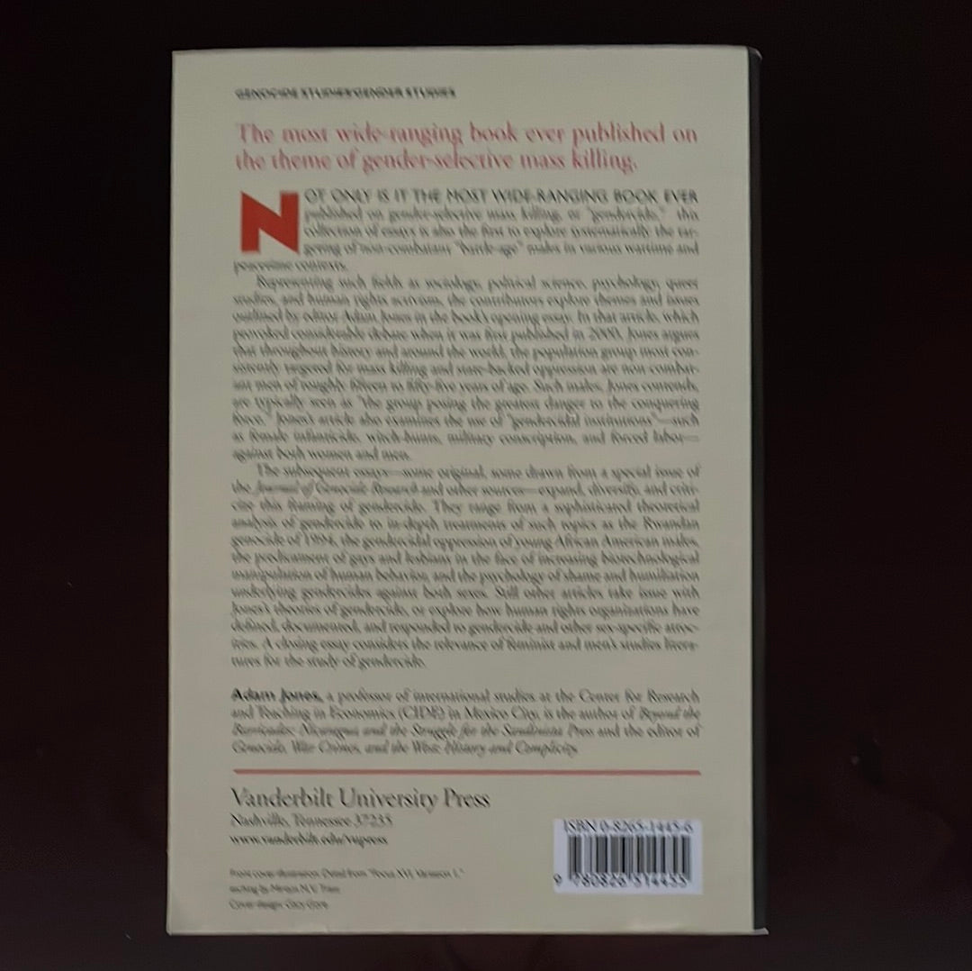 Gendercide and Genocide - Jones, Adam