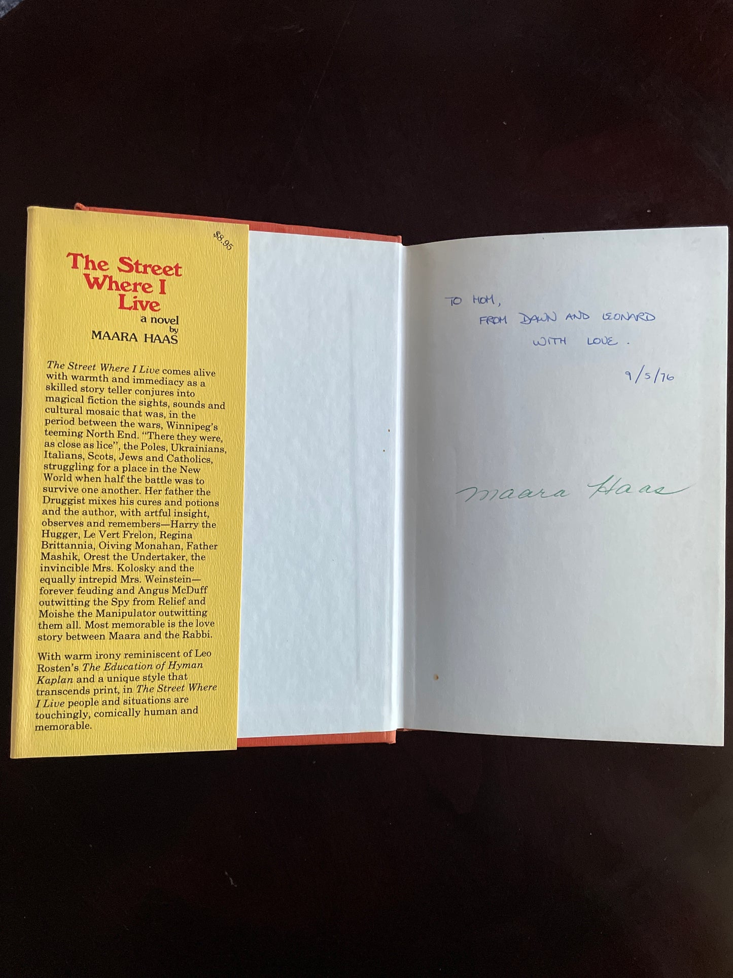 The Street Where I Live (Signed) - Haas, Maara