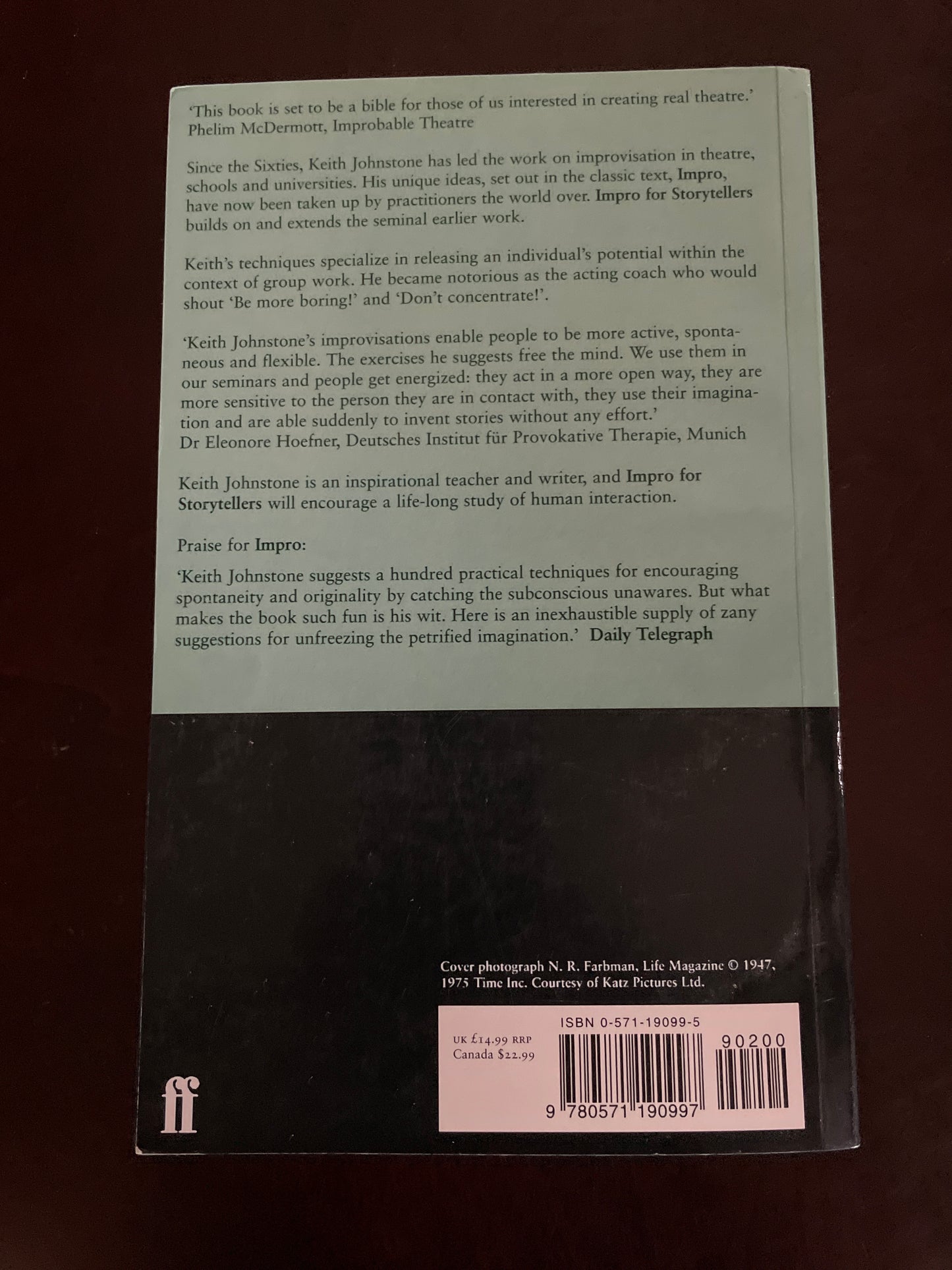 Impro for Storytellers: Theatresports and the Art of Making Things Happen - Johnstone, Keith