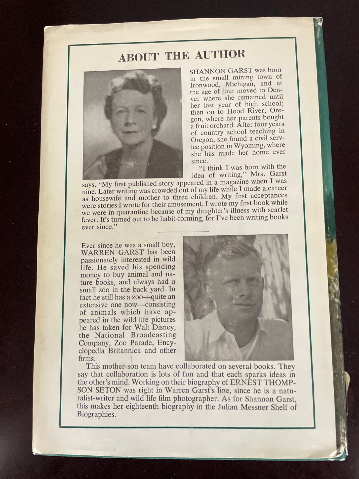 Ernest Thompson Seton: Naturalist - Garst, Shannon; Garst, Warren