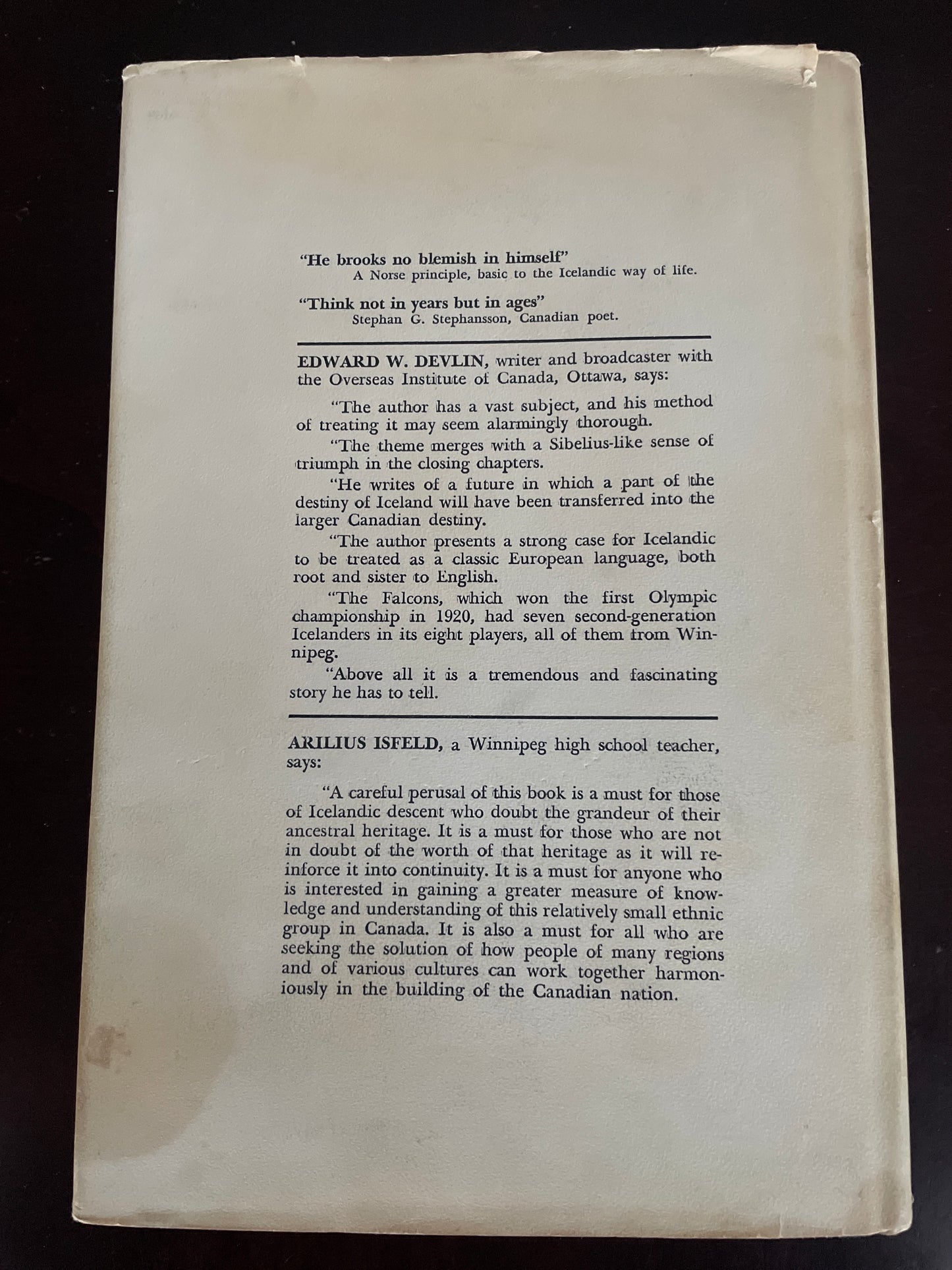The Icelanders in Canada (Signed) - Lindal, W.J.
