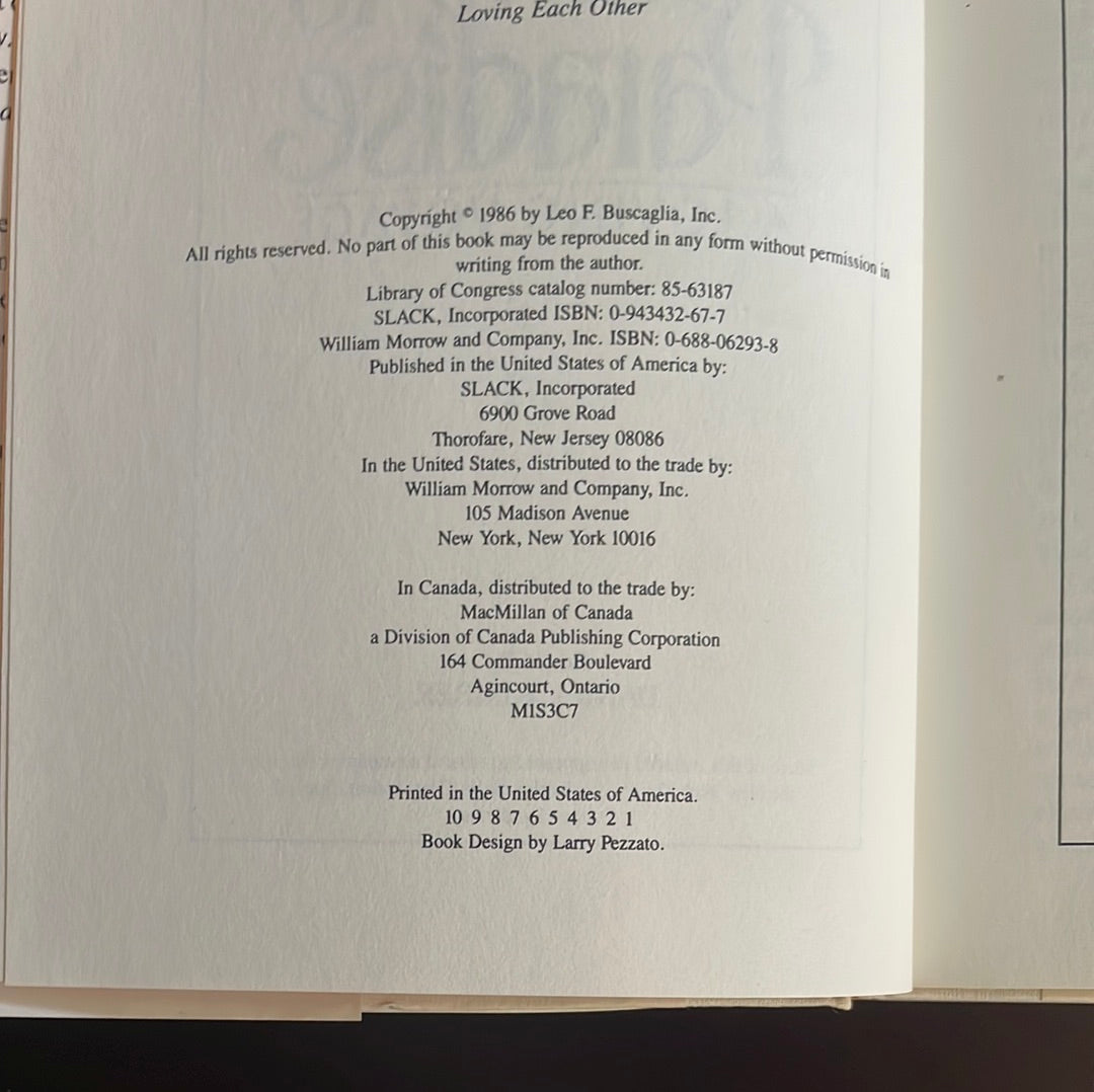 Bus 9 to Paradise: A Loving Voyage - Buscaglia, Leo