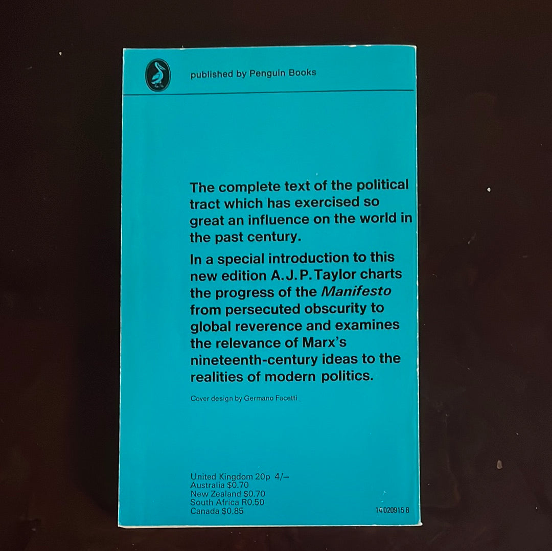 The Communist Manifesto - Marx, Karl; Engels, Friedrich