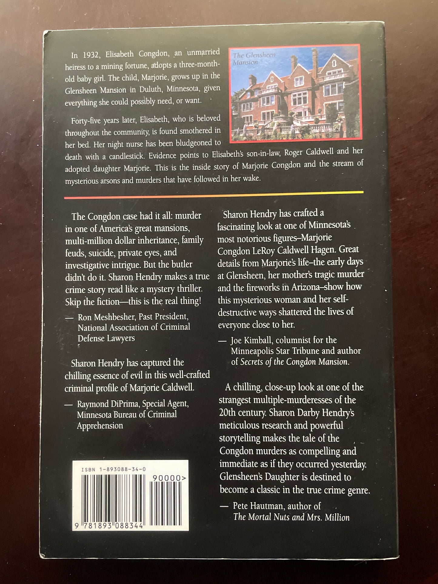 Glensheen's Daughter: The Marjorie Congdon Story (Signed) - Hendry, Sharon Darby