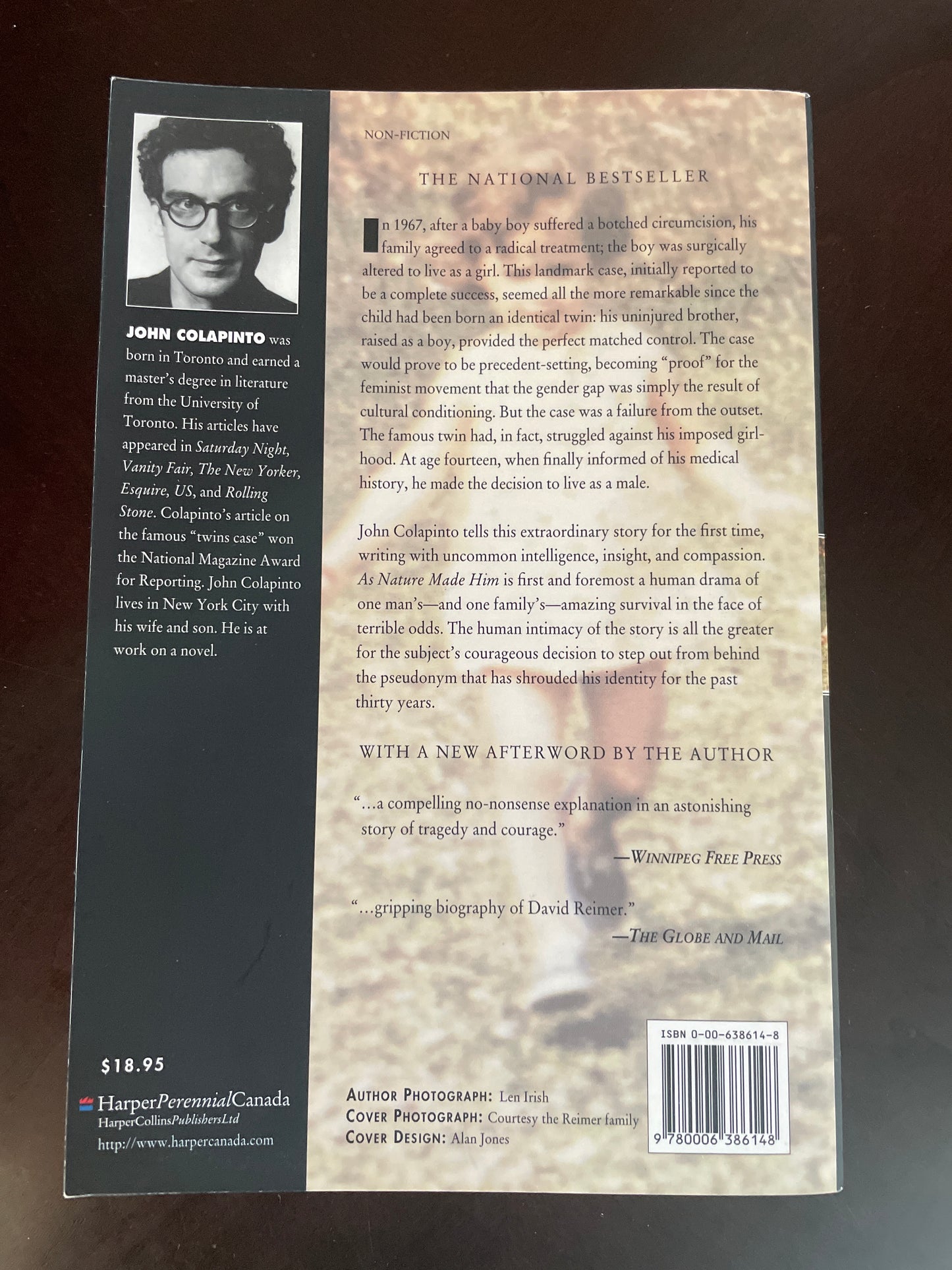 As Nature Made Him: the Boy Who Was Raised as a Girl - Colapinto, John