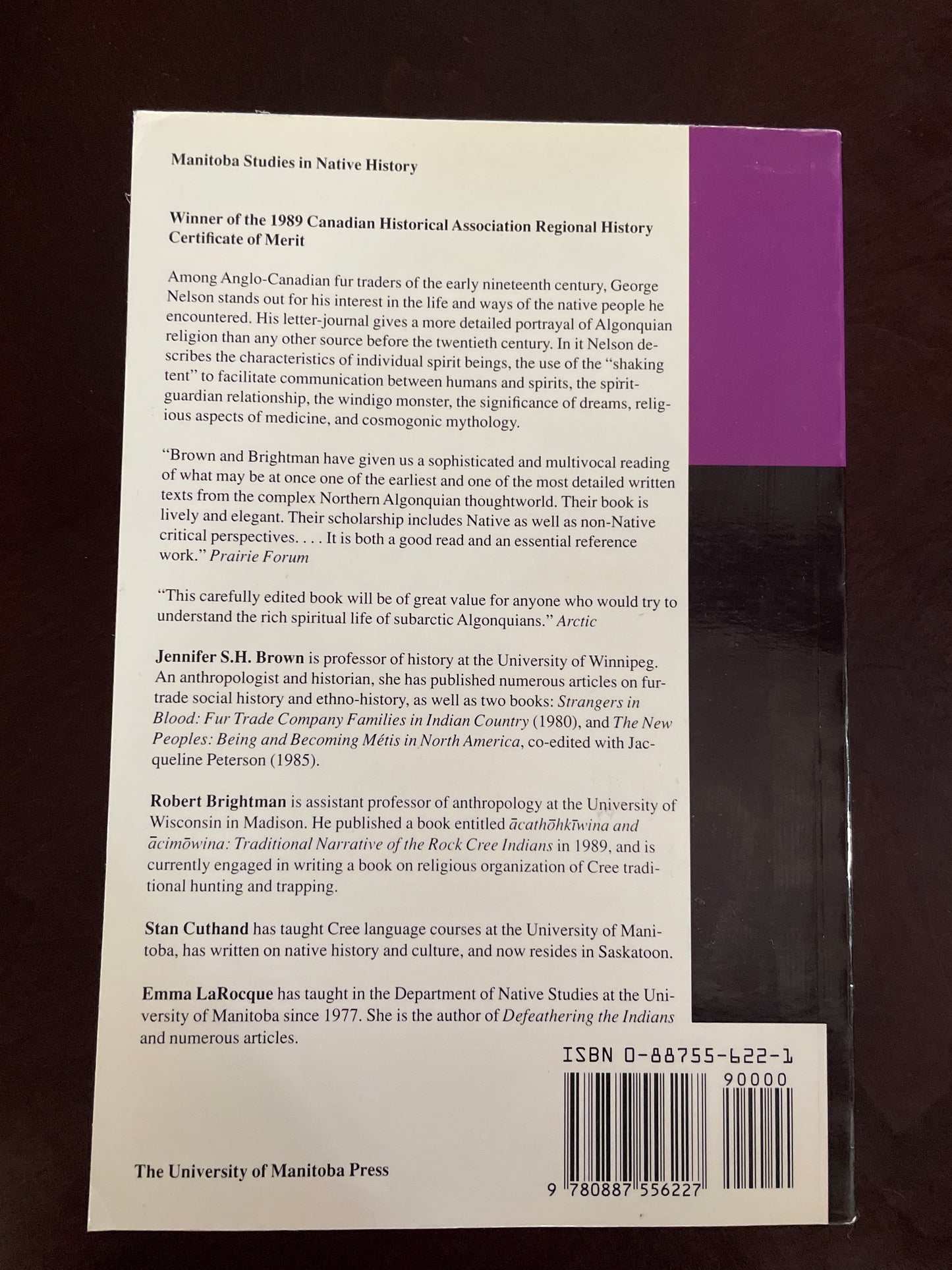 The Orders of the Dreamed : George Nelson on Cree and Northern Ojibwa Religion and Myth, 1823 - Brown, Jennifer S.H.; Brightman, Robert