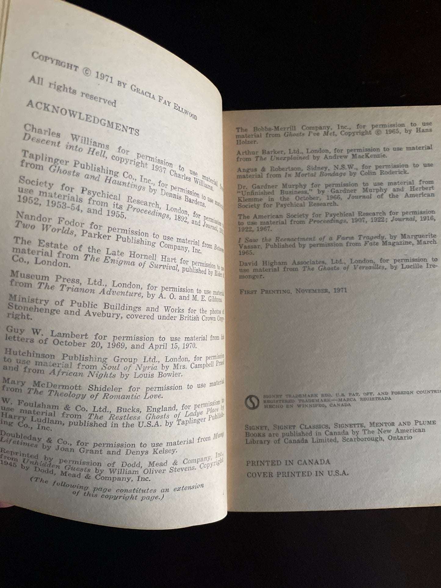 Psychic Visits to the Past : An exploration of Retrocognition - Ellwood, Gracia Fay