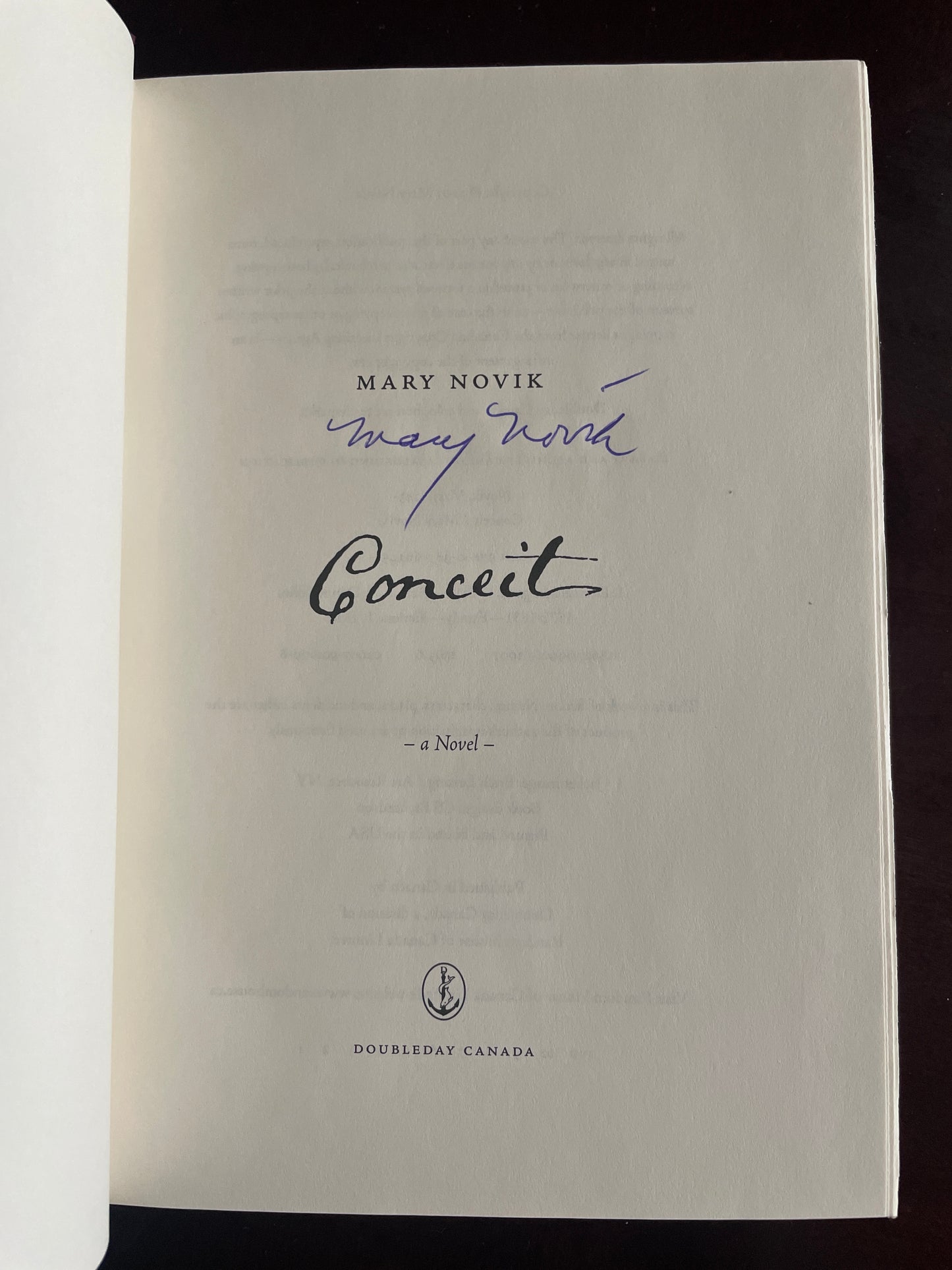 Conceit (Signed) - Novik, Mary