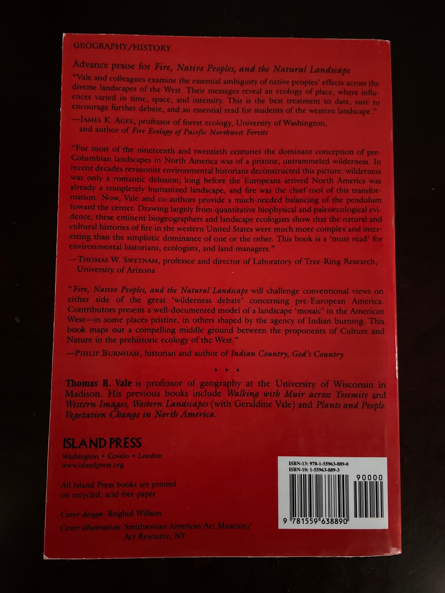 Fire, Native Peoples, and the Natural Landscape - Vale, Thomas R.
