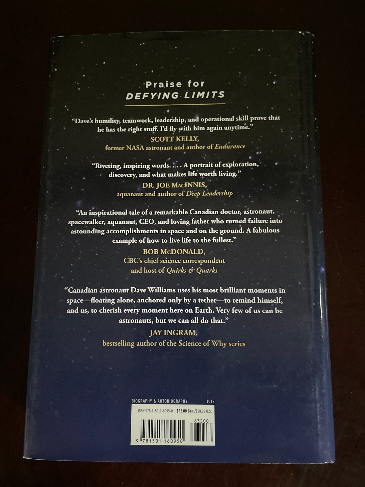 Defying Limits: Lessons from the Edge of the Universe (Signed) - Williams, Dr. Dave