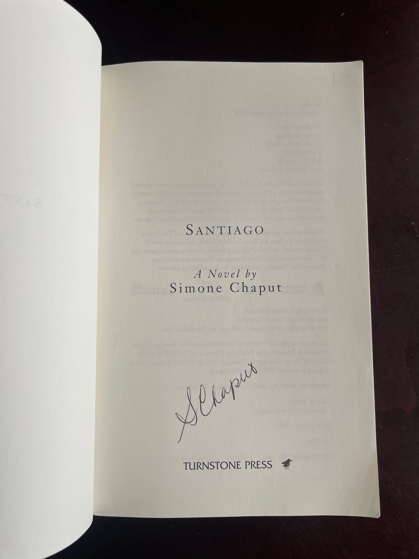 Santiago (Signed) - Chaput, Simone
