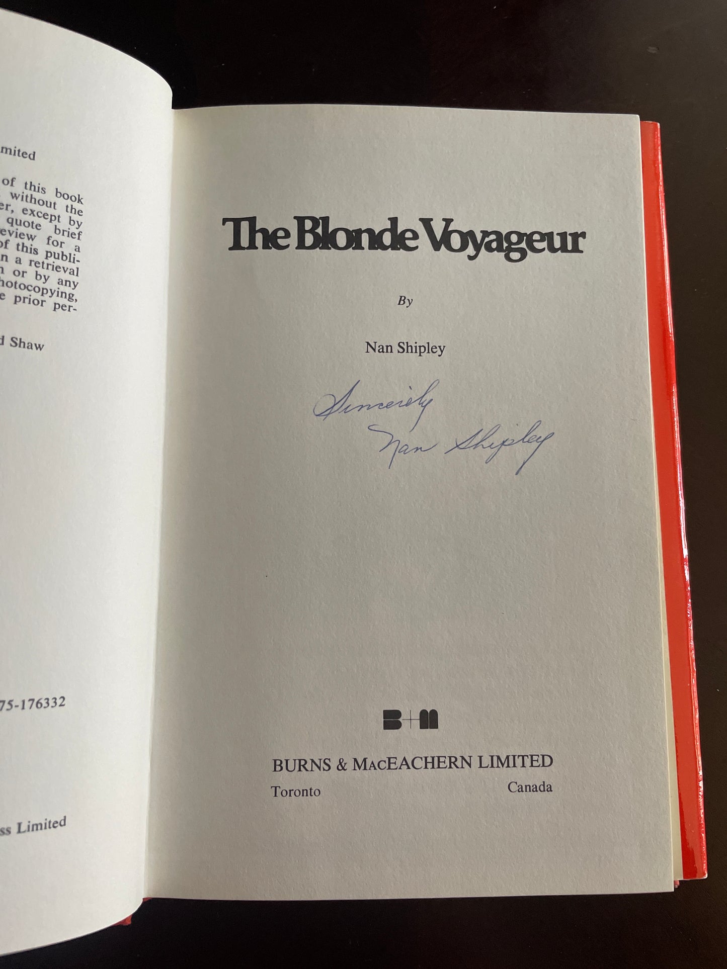 The Blonde Voyageur (Signed) - Shipley, Nan