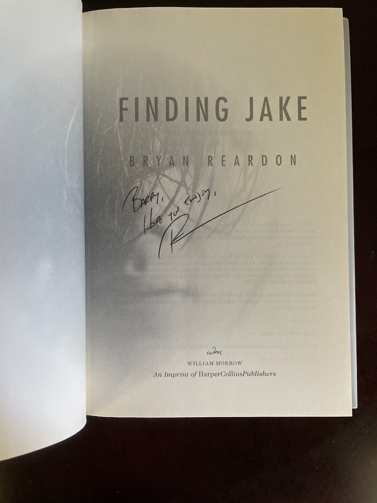 Finding Jake (Inscribed) - Reardon, Bryan