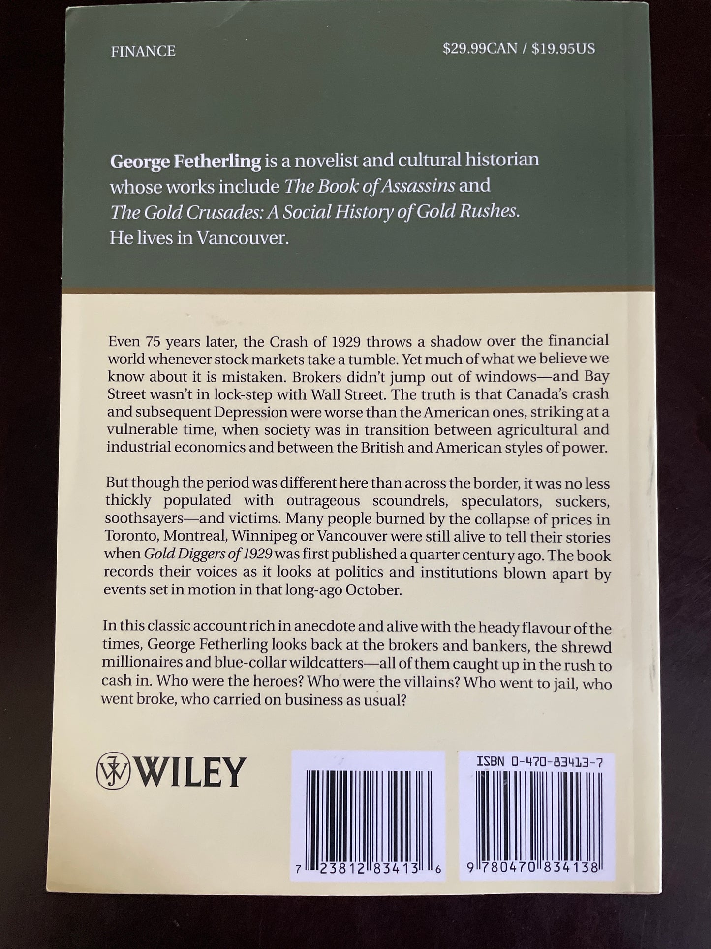 Gold Diggers of 1929: Canada and the Great Stock Market Crash - Fetherling, George