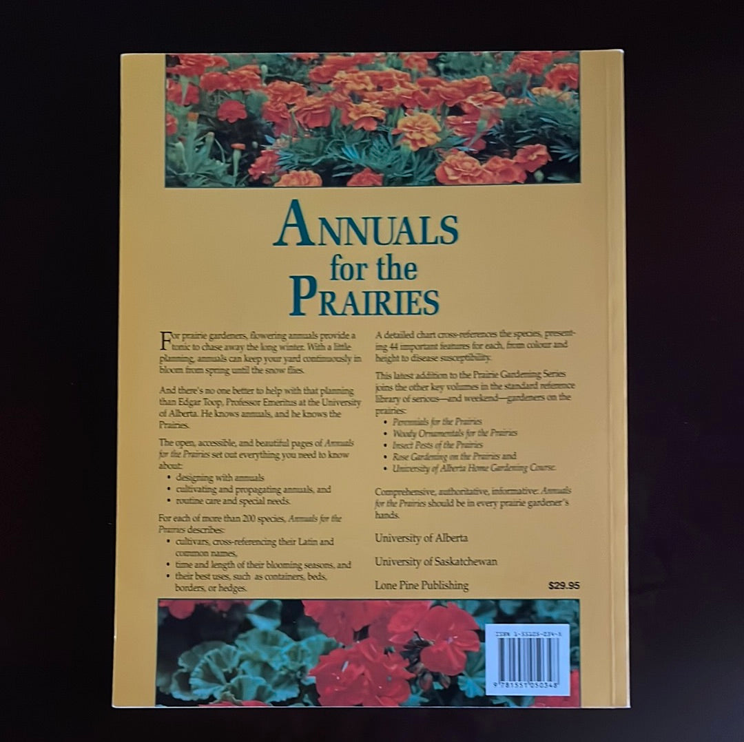 ***Annuals for the Prairies - Toop, Edgar W.