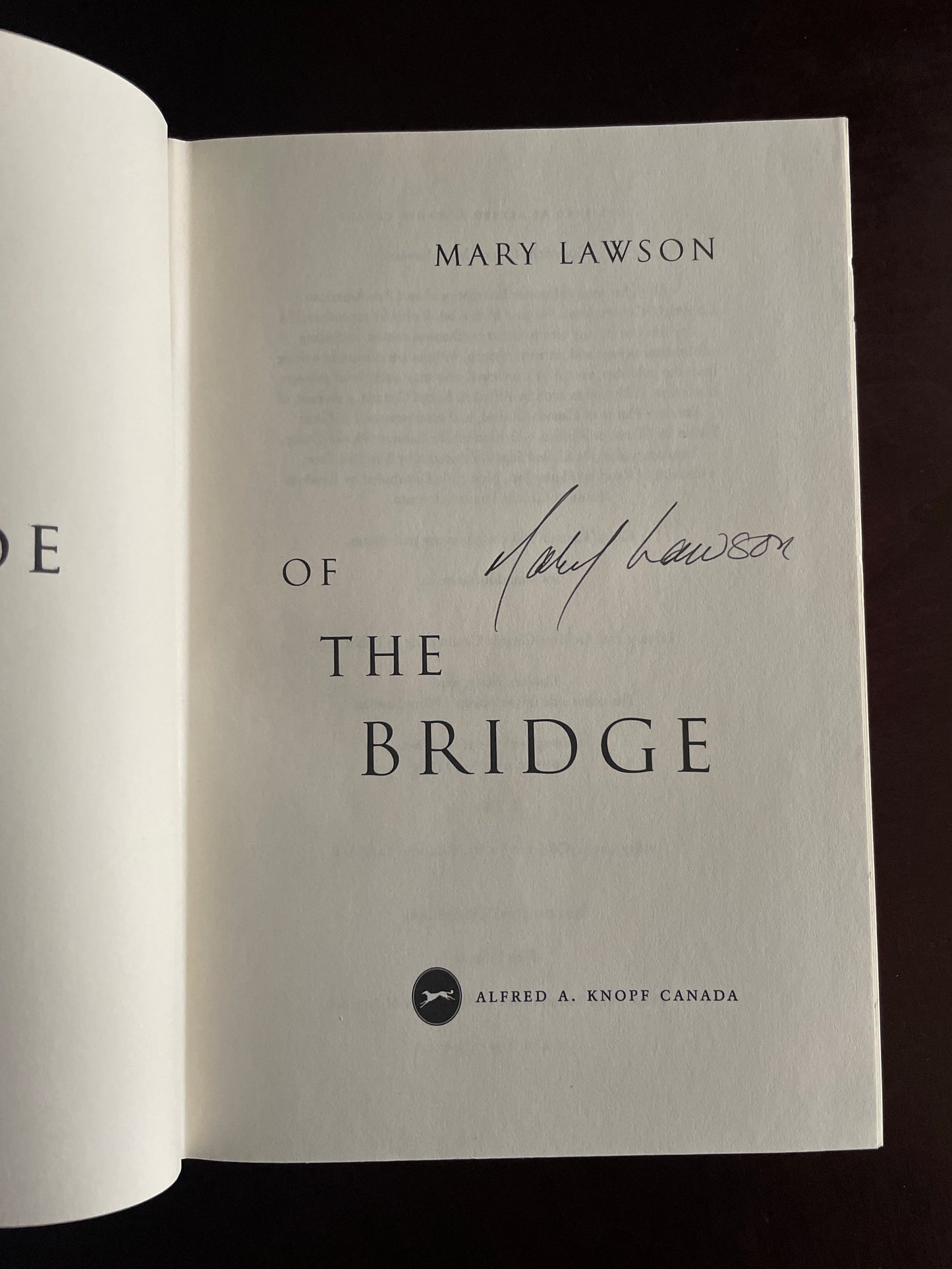 The Other Side of the Bridge (Signed) - Lawson, Mary