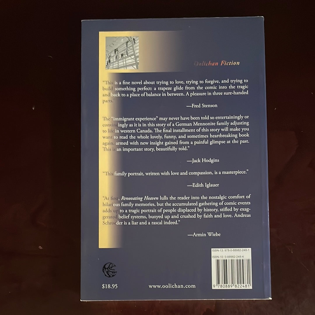 Renovating Heaven: A Novel in Triptych (Signed) - Schroeder, Andreas