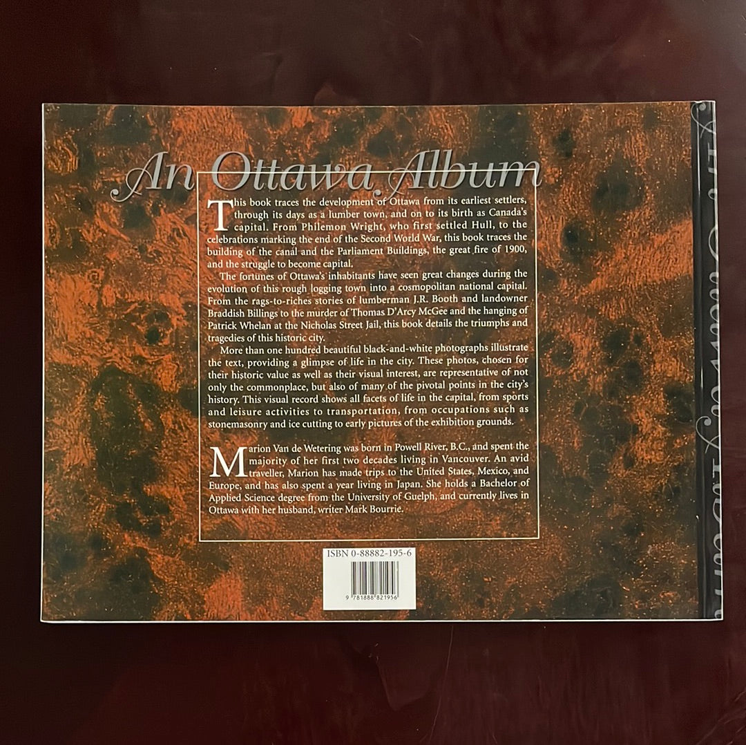 An Ottawa Album: Glimpses of the Way We Were - Van De Wetering, Marion