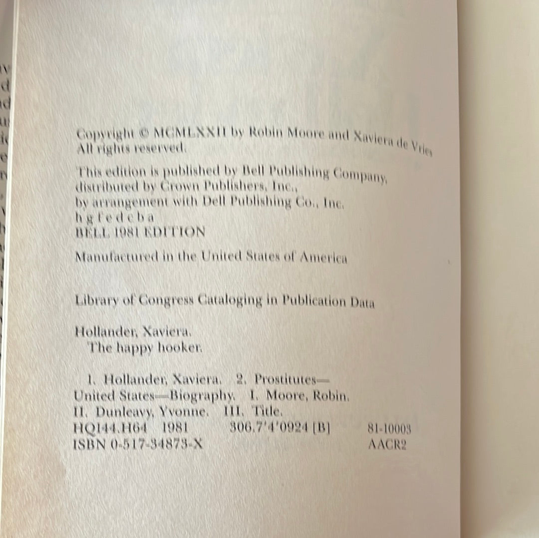 The Happy Hooker - Hollander, Xaviera