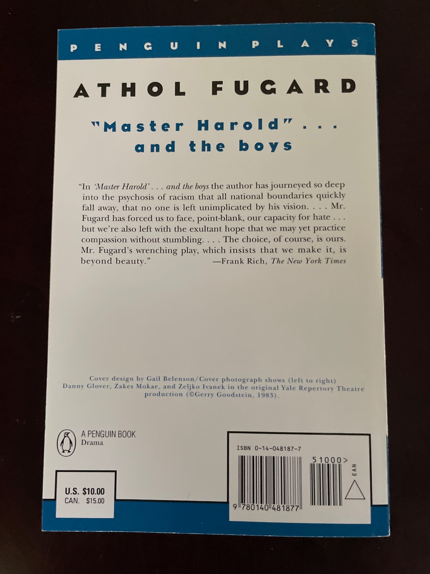 Master Harold ...And the Boys - Fugard, Athol