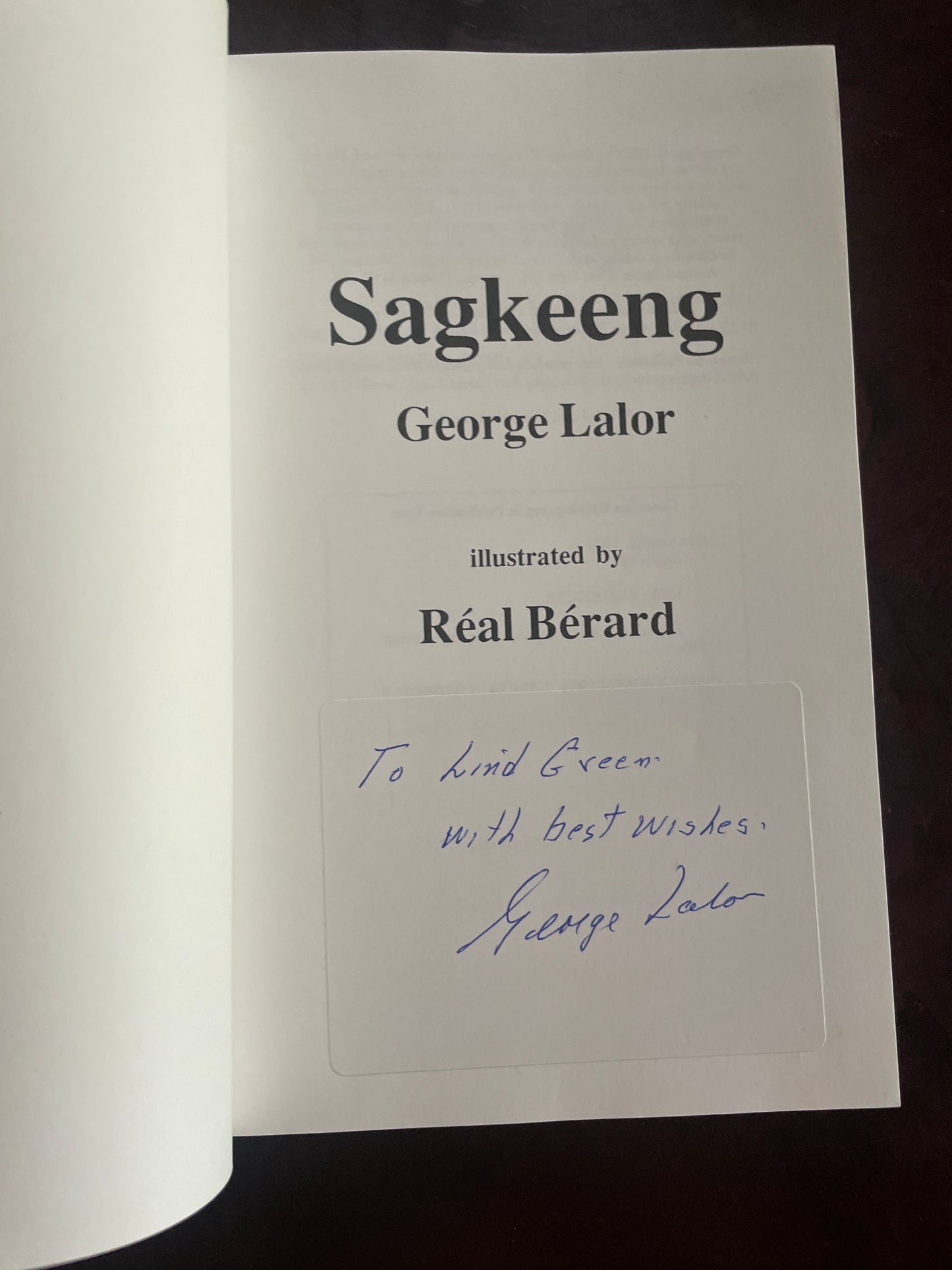 Sagkeeng (Inscribed) - Lalor, George