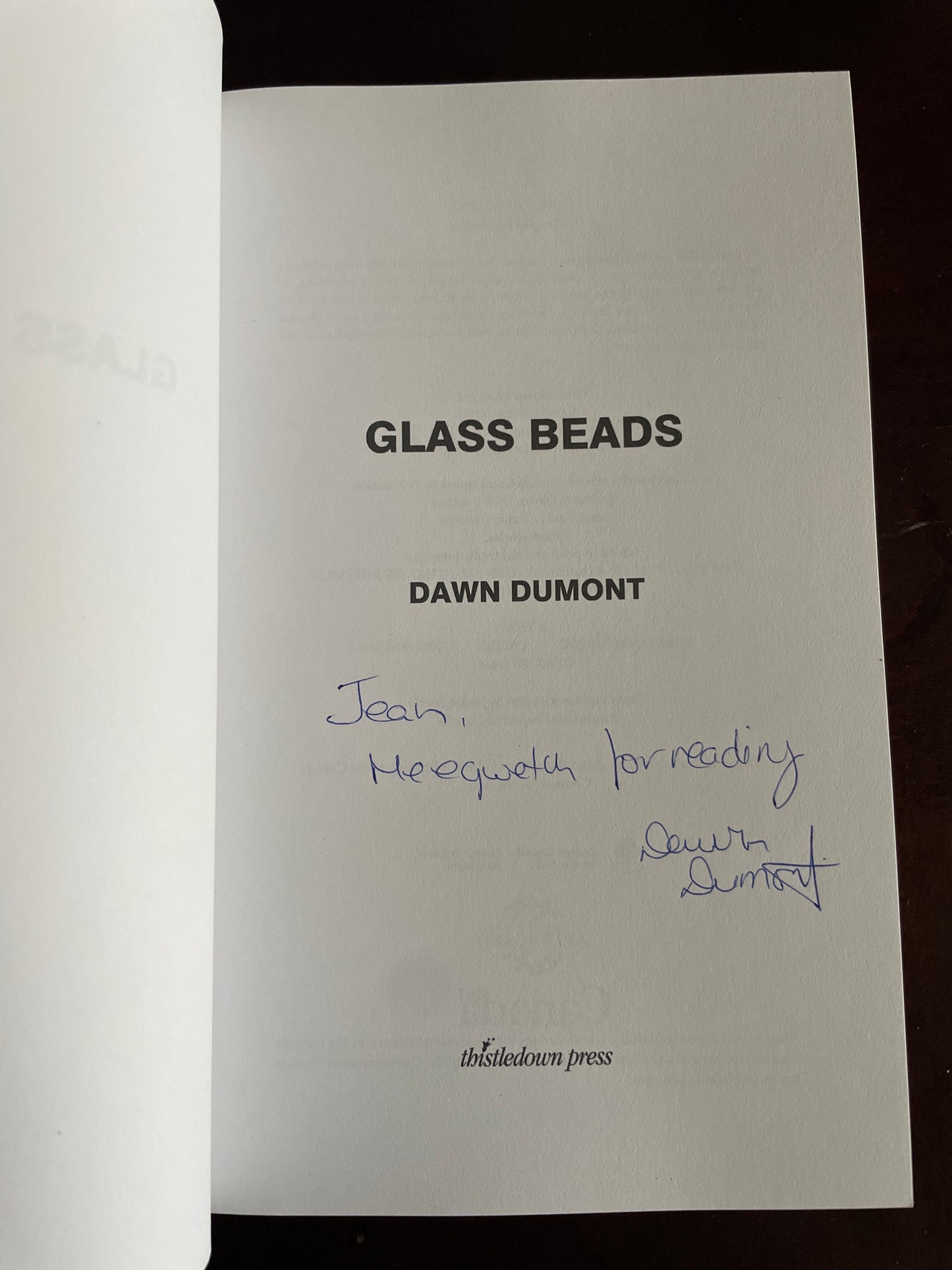 Glass Beads (Inscribed) - Dumont, Dawn