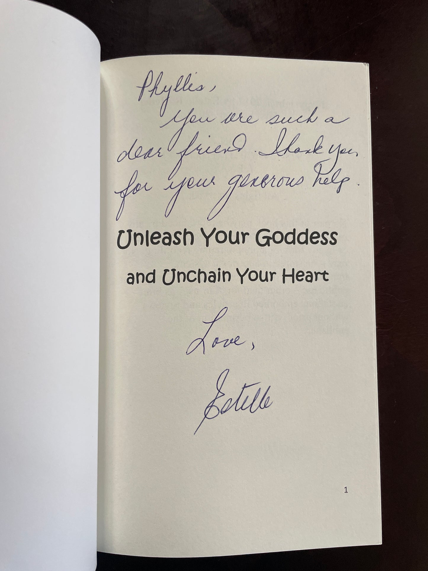 Unleash Your Goddess: and Unchain Your Heart (Inscribed) - Reder, Estelle
