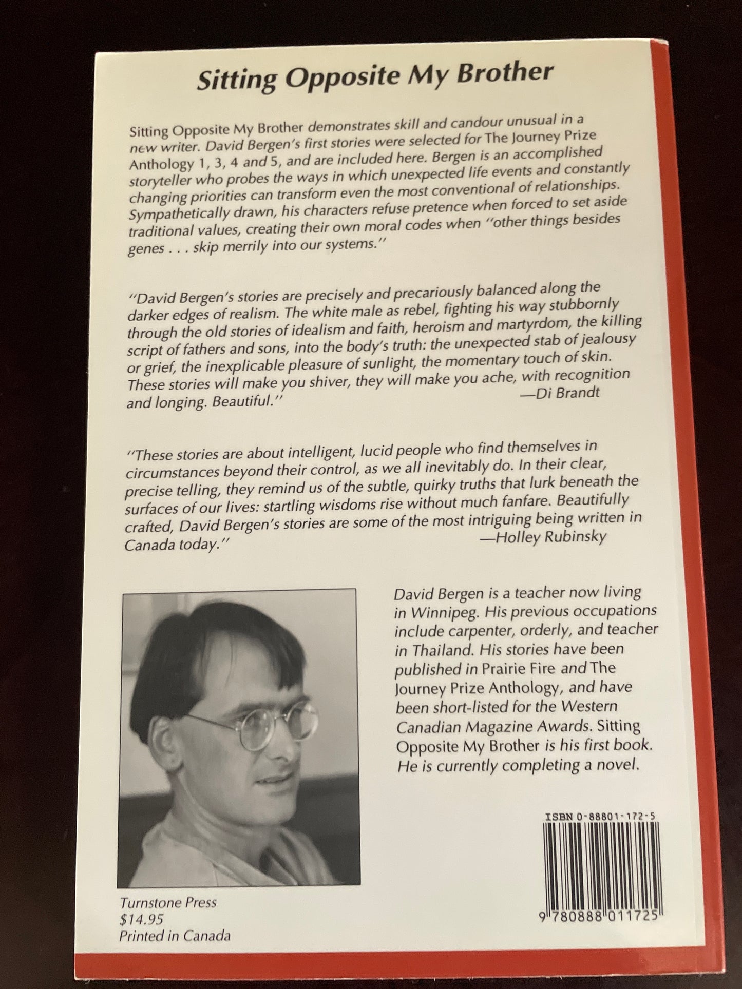 Sitting Opposite My Brother (Signed) - Bergen, David