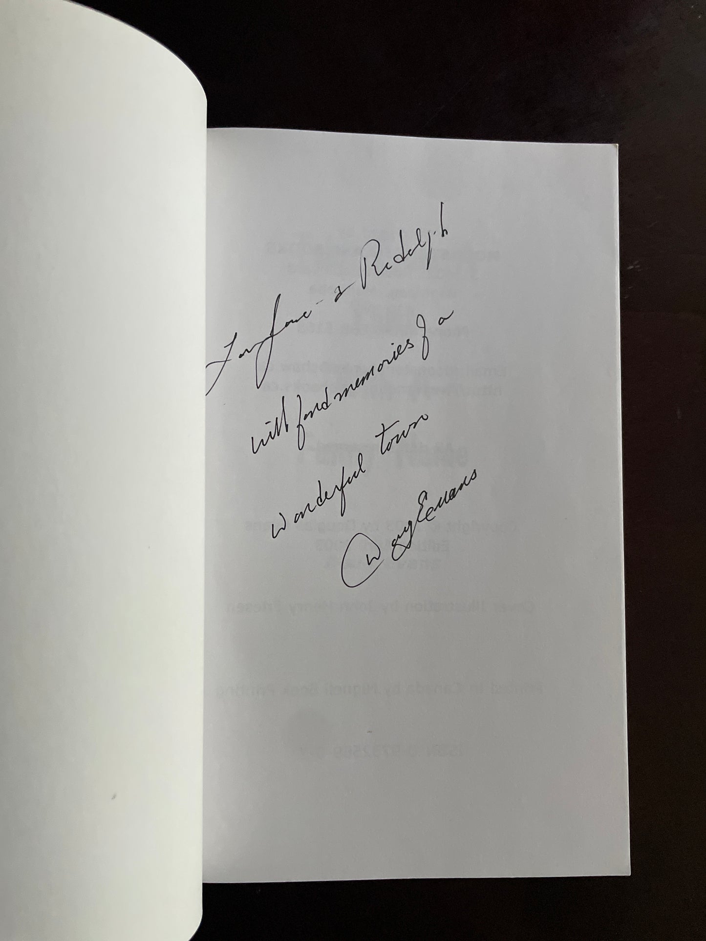 Tales from a Town with a Funny Name (Inscribed) - Evans, Doug