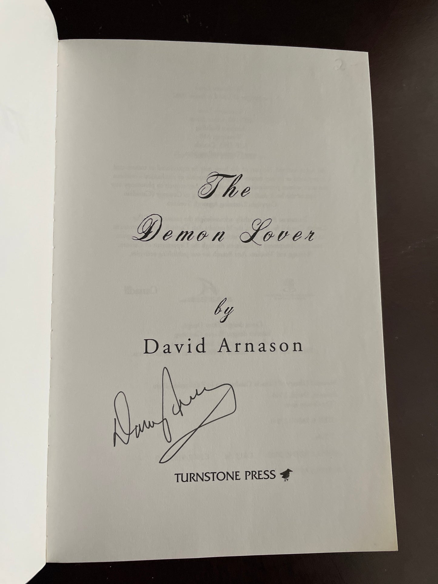 The Demon Lover (Signed) - Arnason, David