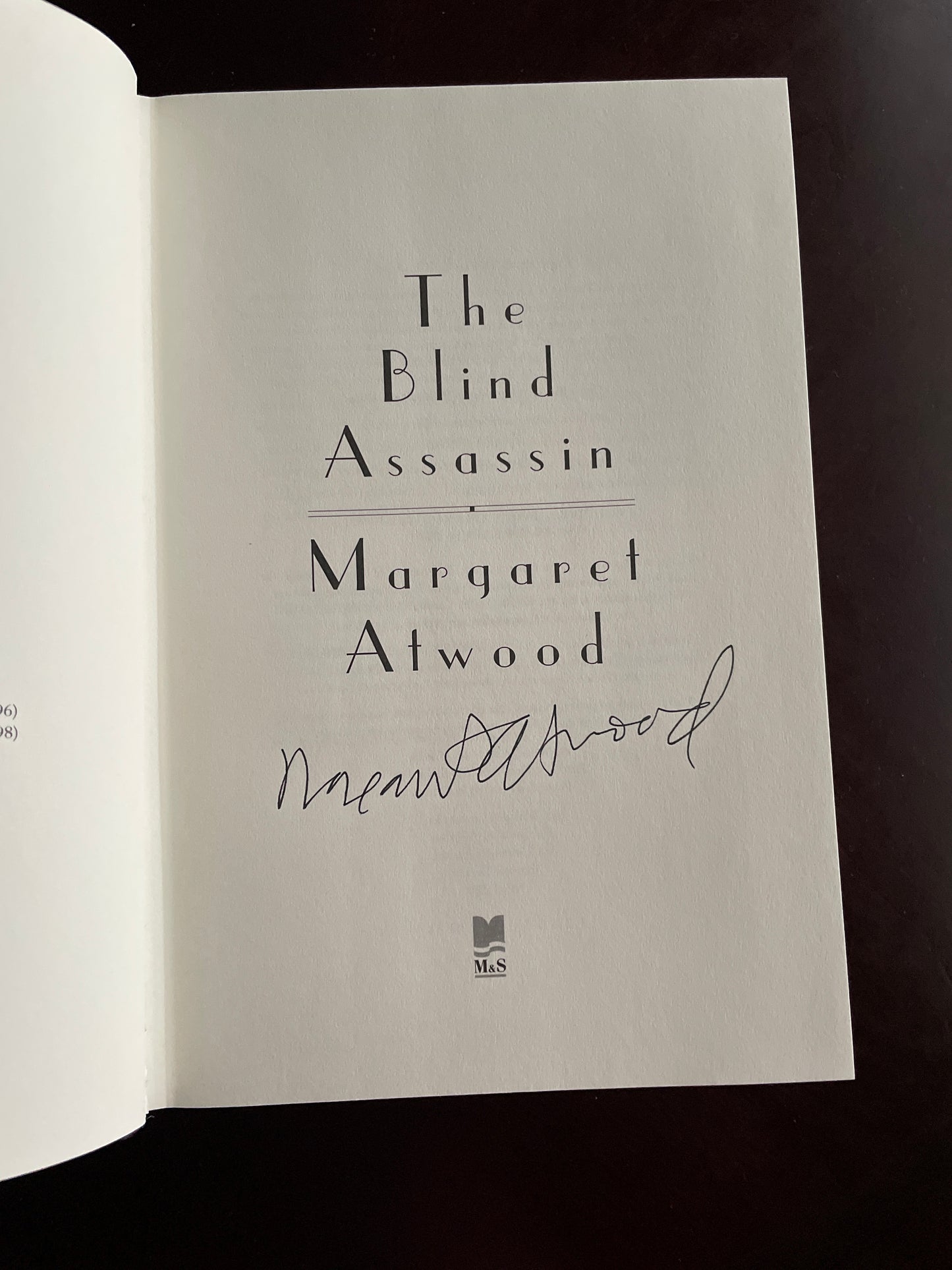The Blind Assassin (Signed) - Atwood, Margaret