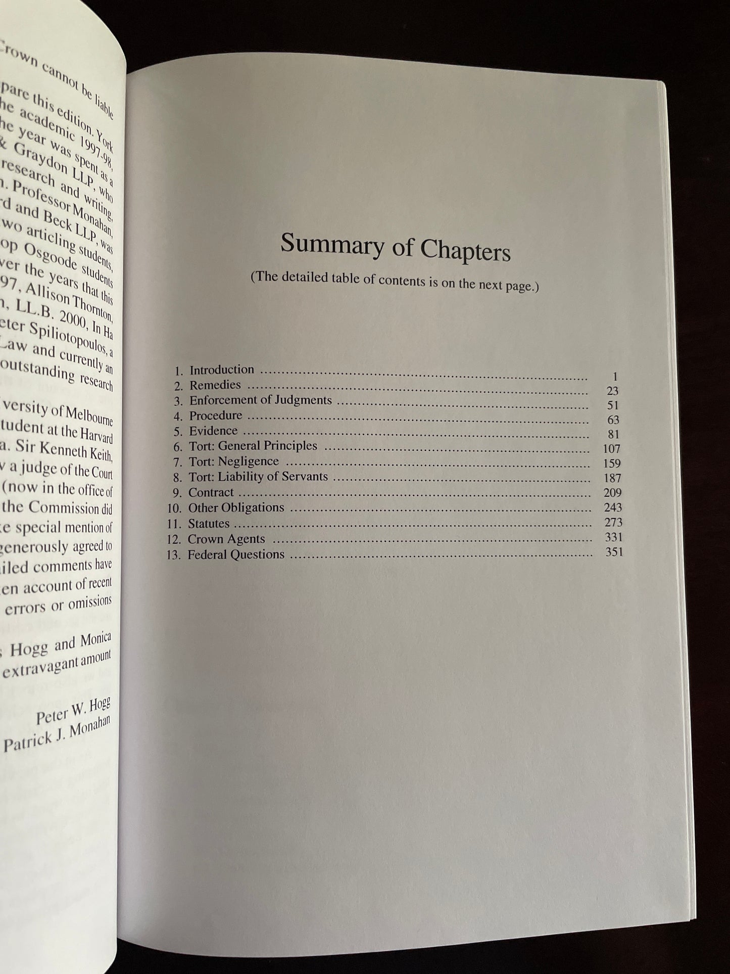 Liability of the Crown - Hogg, Peter W.; Monahan, Patrick J.
