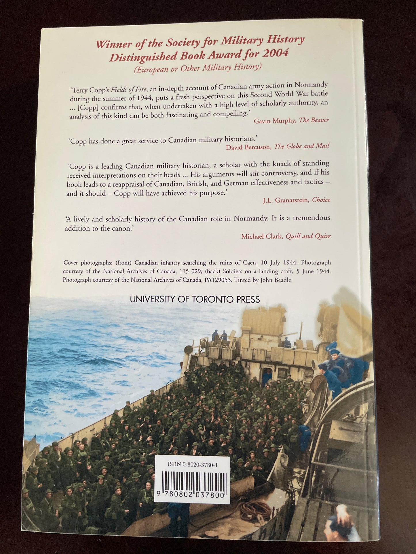 Fields of Fire: The Canadians in Normandy - Copp, Terry