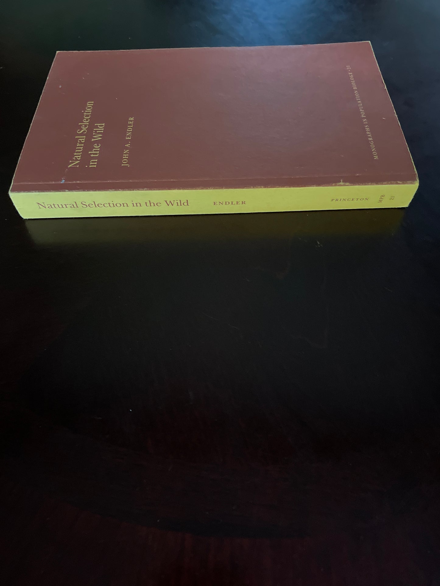 Natural Selection in the Wild (Monographs in Population Biology-21) - Endler, John A.