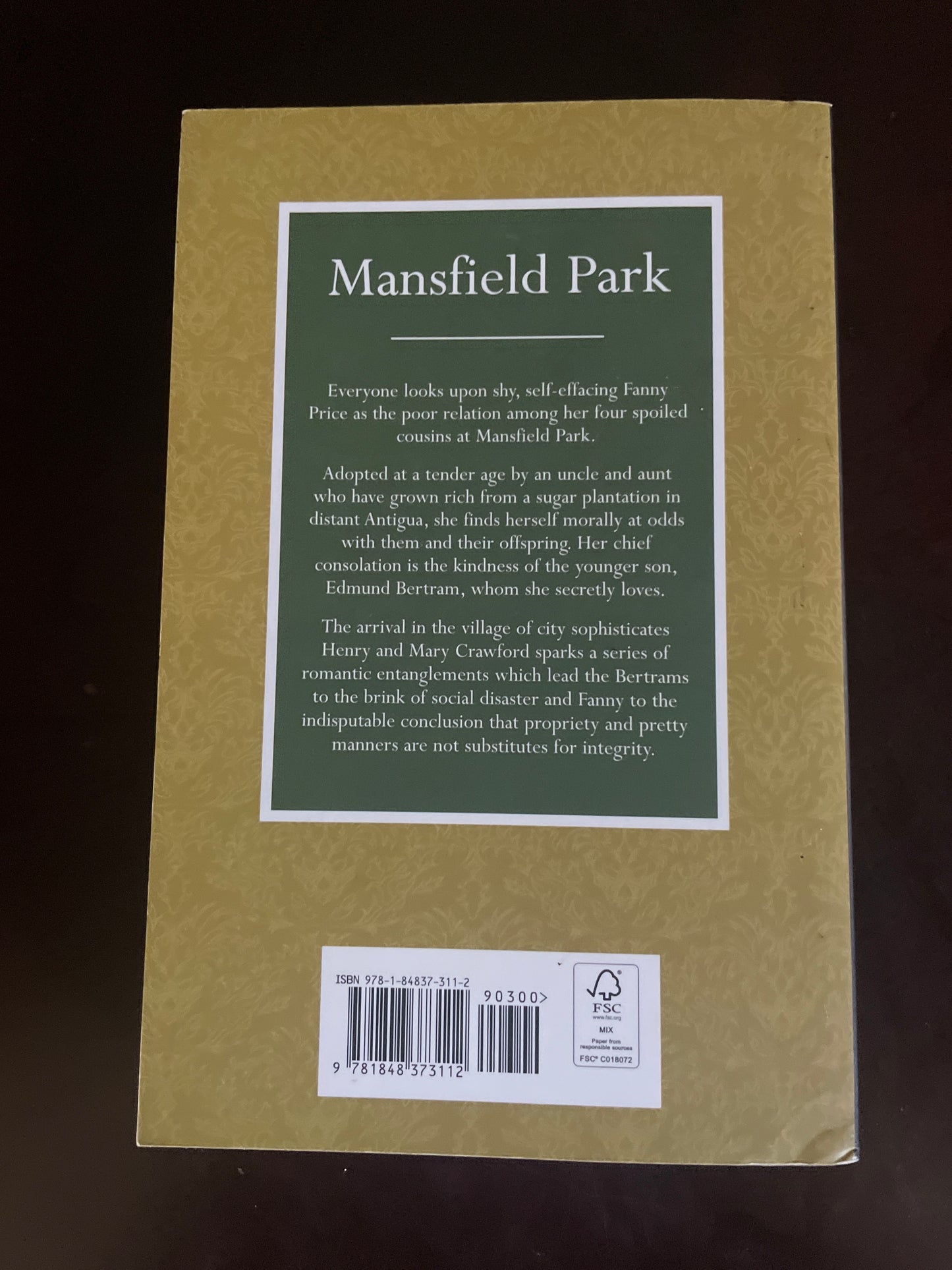 Mansfield Park - Austen, Jane