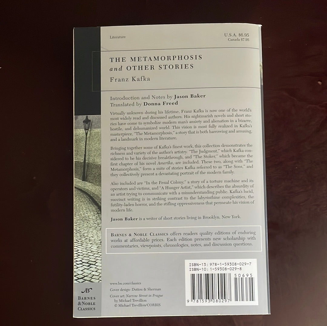 The Metamorphosis and Other Stories - Kafka, Franz; Freed, Donna