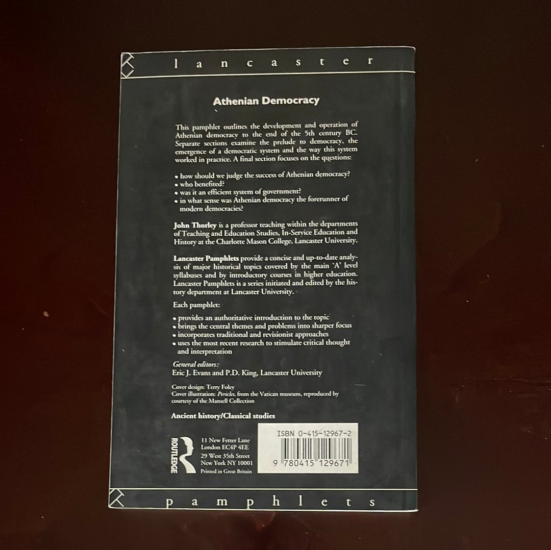 Athenian Democracy - Thorley, John