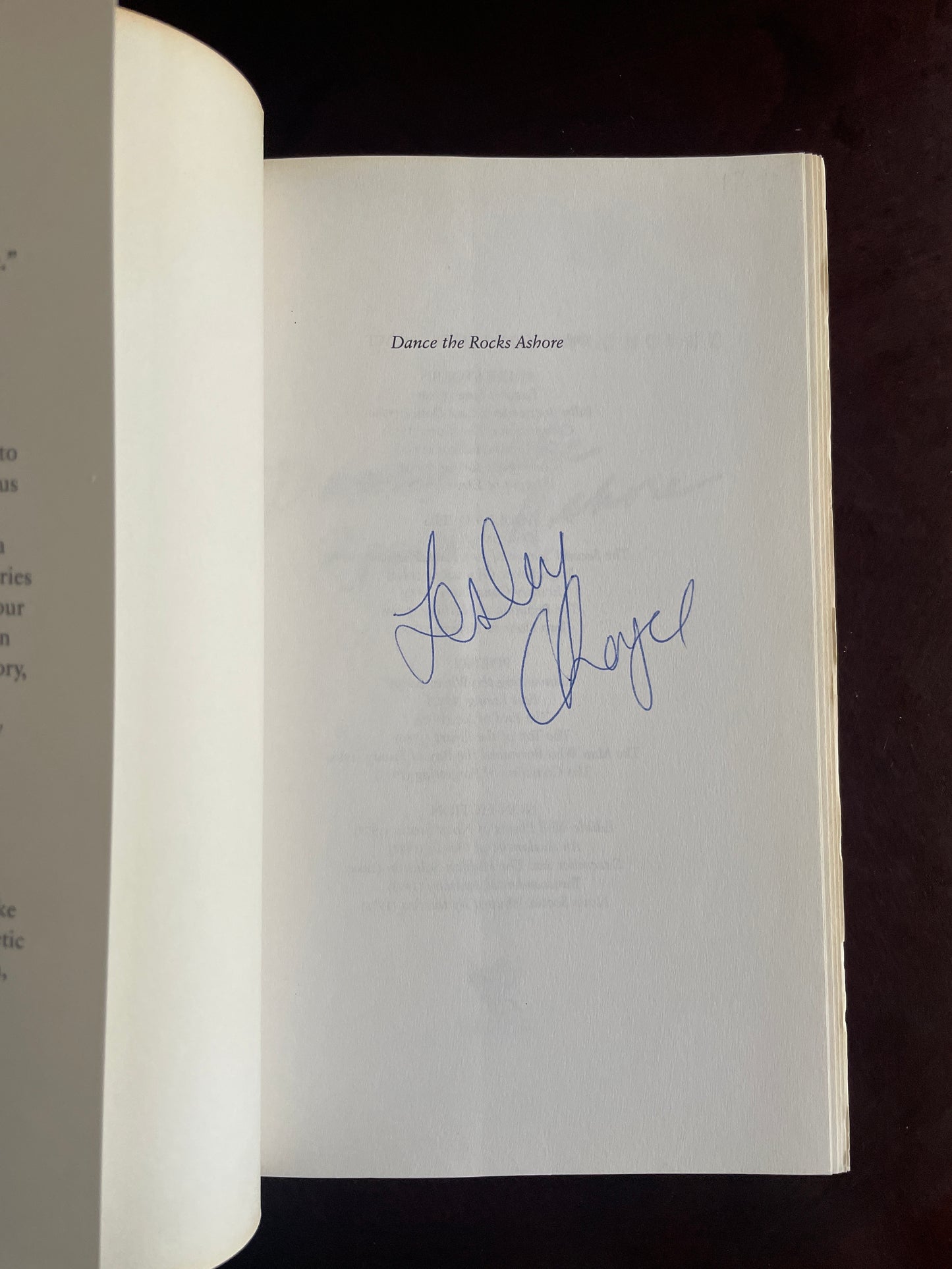 Dance the Rocks Ashore (Signed) - Choyce, Lesley