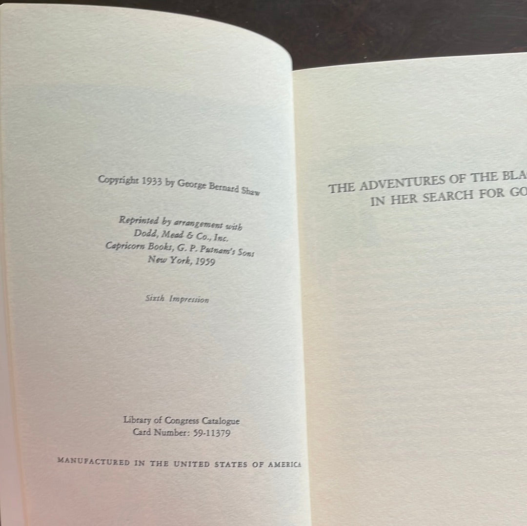 The Black Girl in Search of God - Shaw, George Bernard