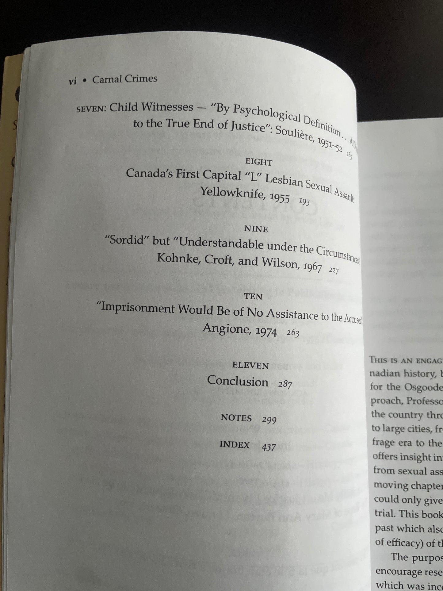 Carnal Crimes: Sexual Assault Law in Canada, 1900-1975 - Backhouse, Constance
