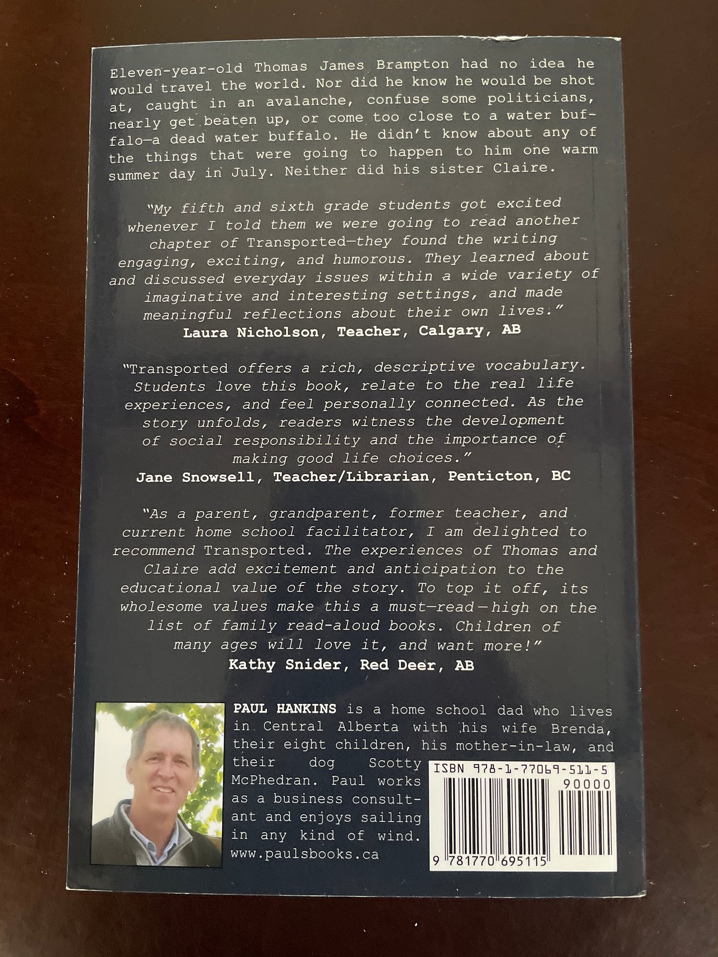 Transported: The Adventures of Thomas and Claire (Inscribed) - Hankins, Paul