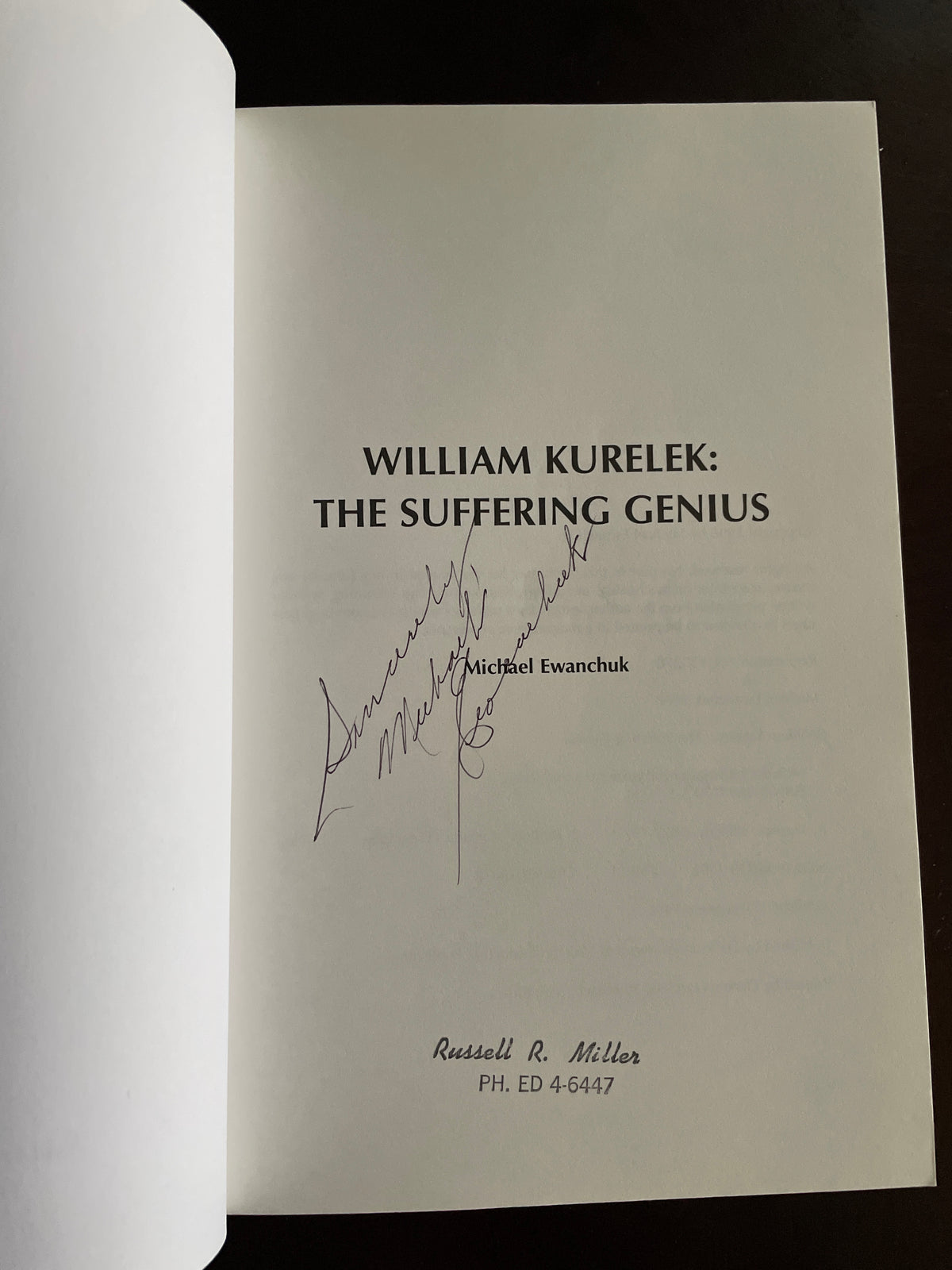 William Kurelek: The Suffering Genius (Signed) - Ewanchuk, Michael