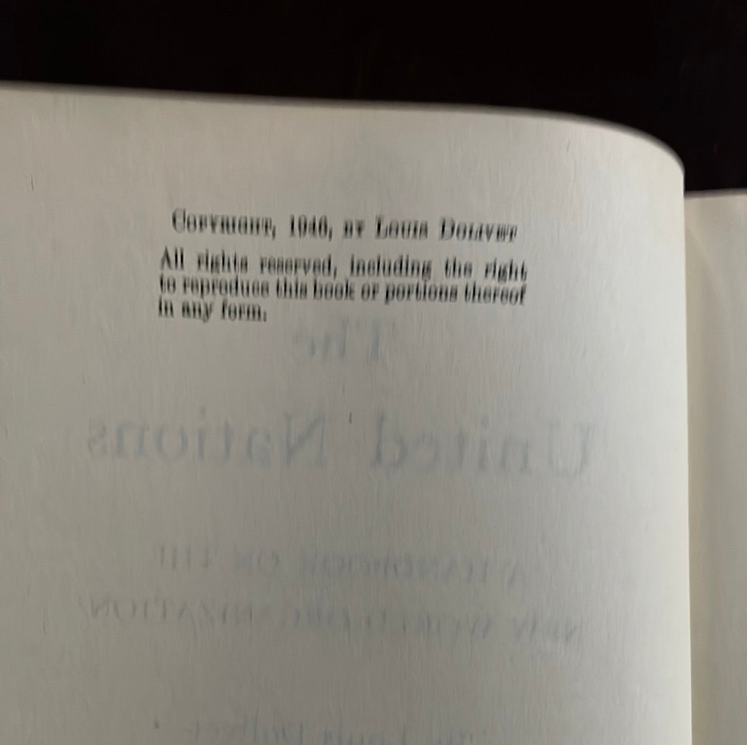 The United Nations: A Handbook on the New World Organization - Dolivet, Louis