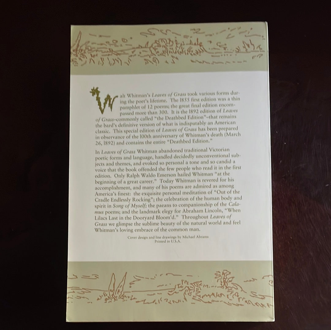 Leaves of Grass: The Deathbed Edition - Whitman, Walt