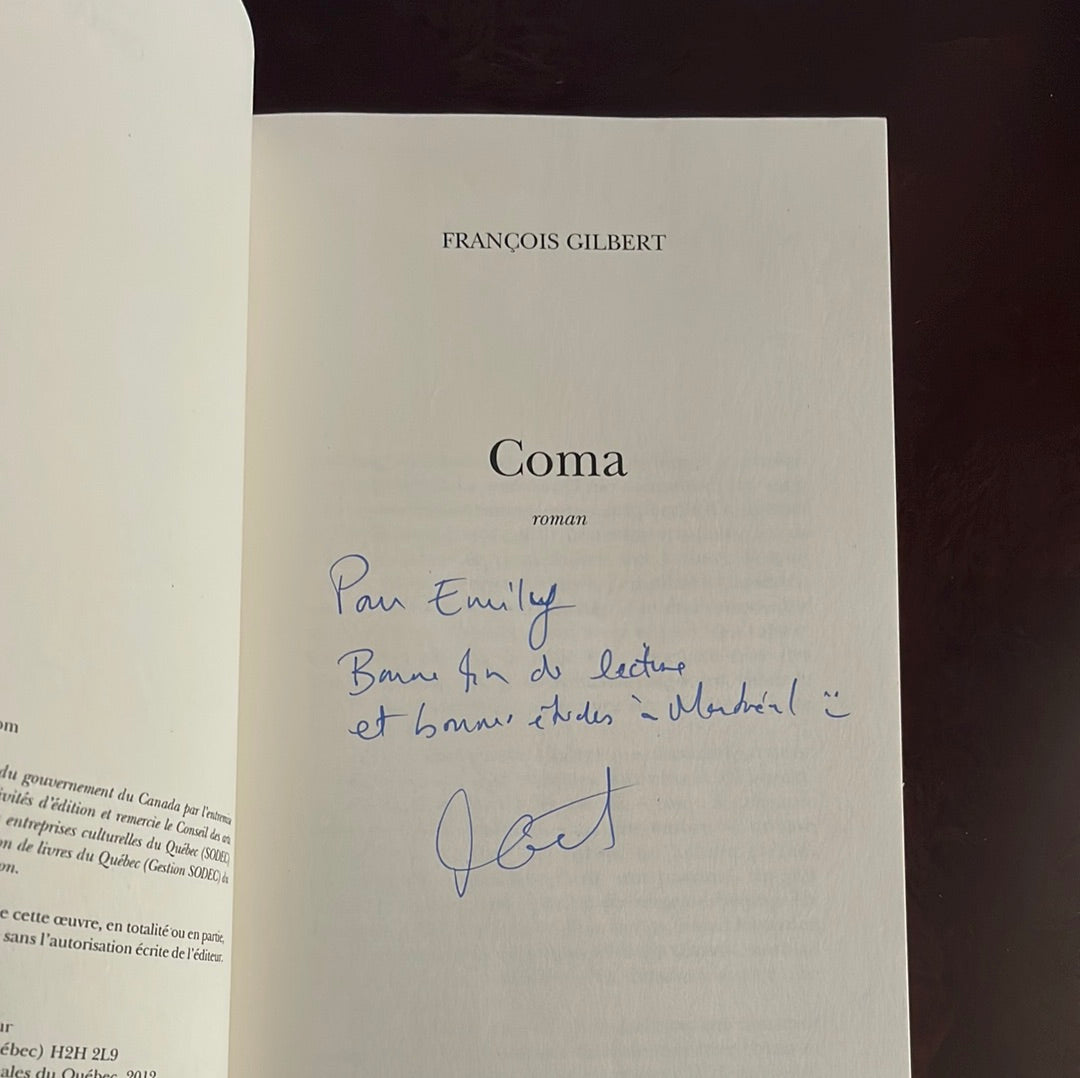 Coma (Inscribed) - Gibert, François