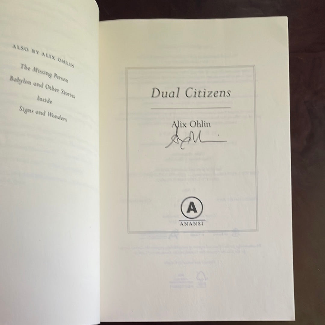 Dual Citizens: A Novel (Signed) - Ohlin, Alix