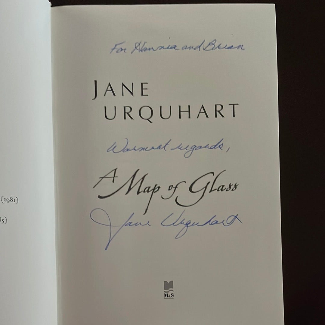 A Map of Glass (Inscribed) - Urquhart, Jane