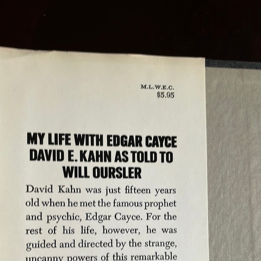 My Life with Edgar Cayce - Kahn, David E.; Oursler, Will