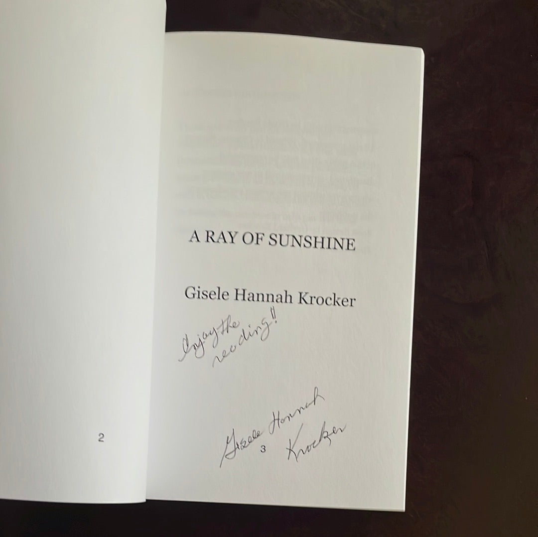A Ray of Sunshine: A Collection of Poems (Signed) - Krocker, Gisele Hannah